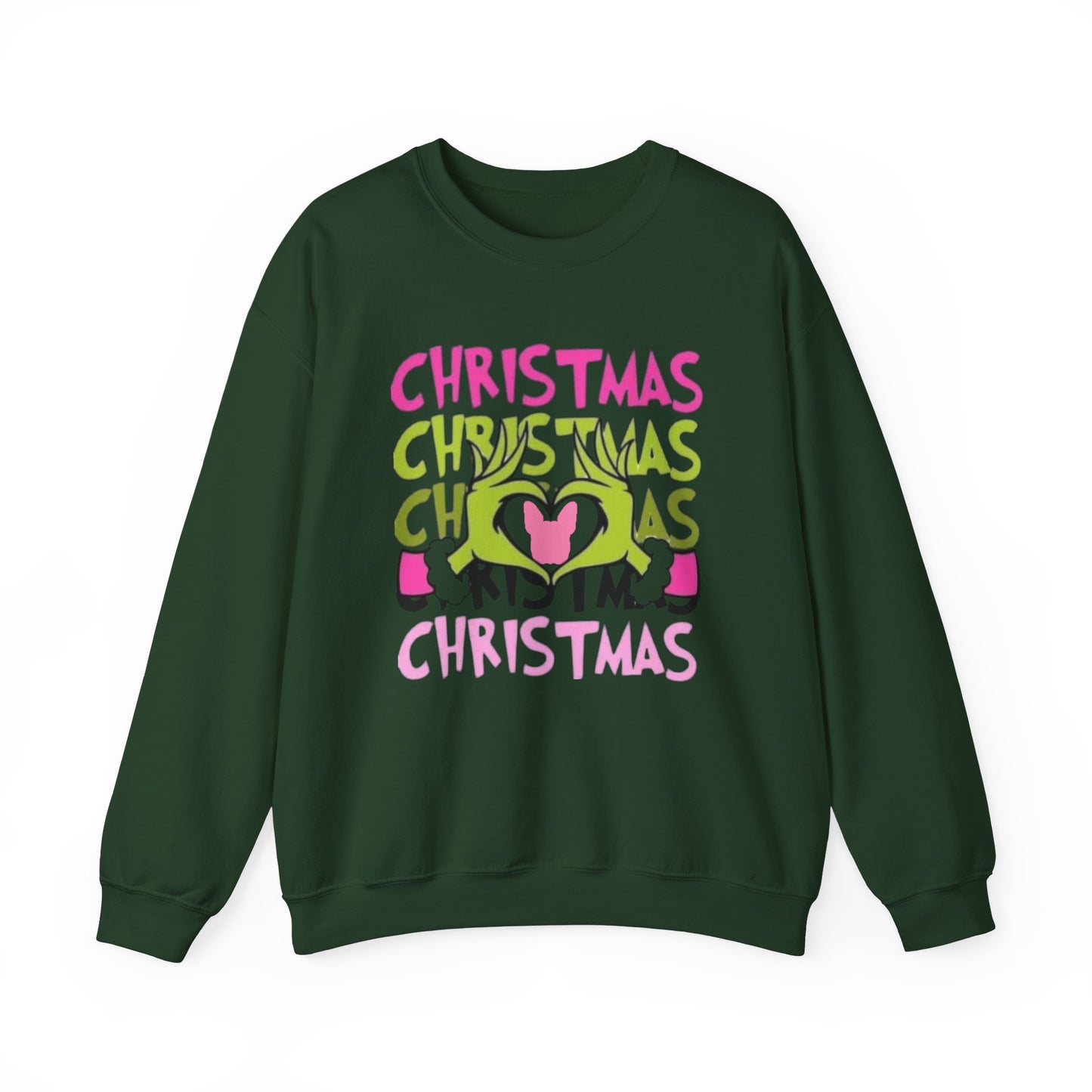 Frenchie Grinch Sweatshirt Silhouette Design