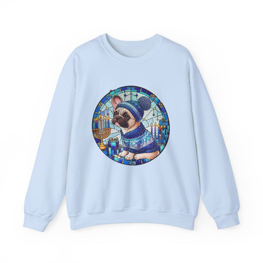 Stained Glass Hanukkah Unisex Heavy Blend™ Crewneck Sweatshirt