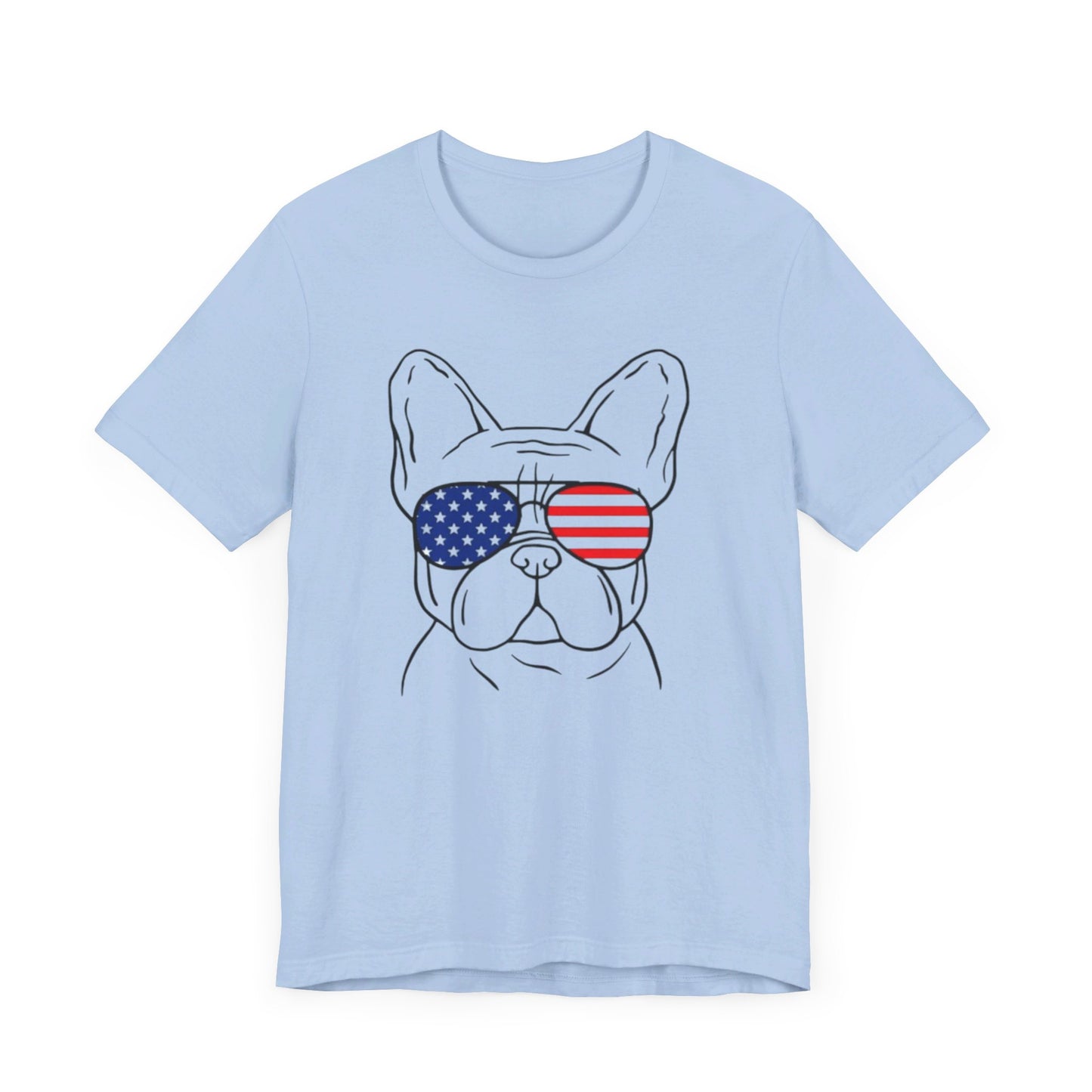 Patriotic Frenchie Unisex Jersey Short Sleeve Tee