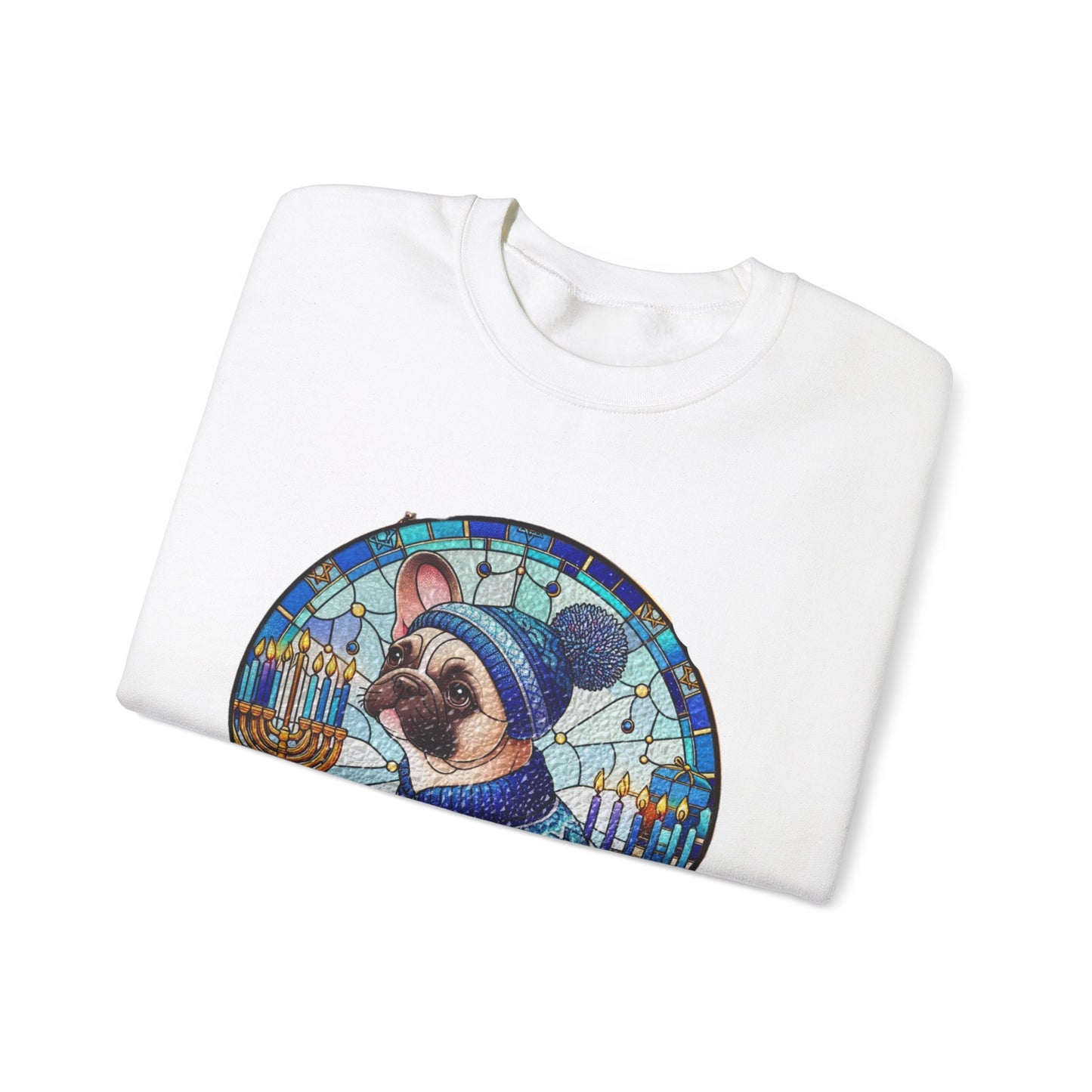 Stained Glass Hanukkah Unisex Heavy Blend™ Crewneck Sweatshirt