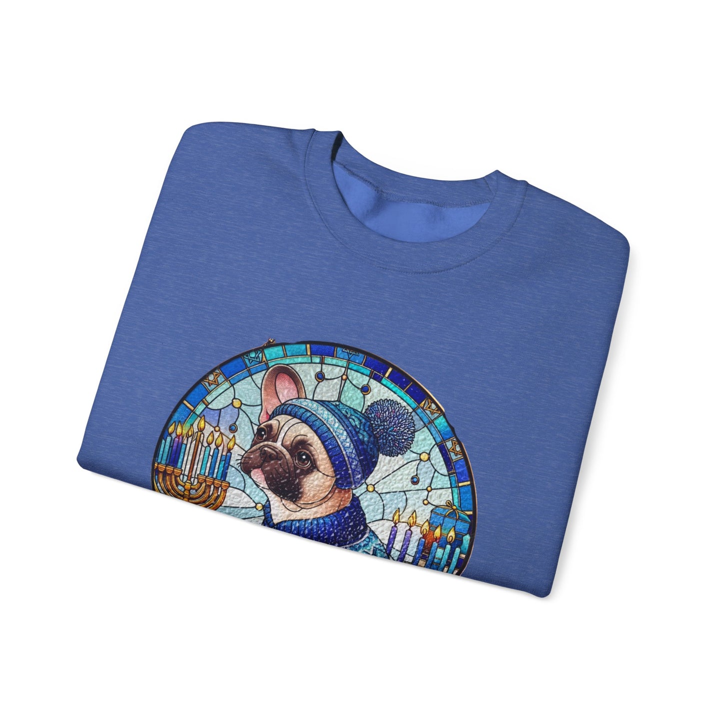 Stained Glass Hanukkah Unisex Heavy Blend™ Crewneck Sweatshirt