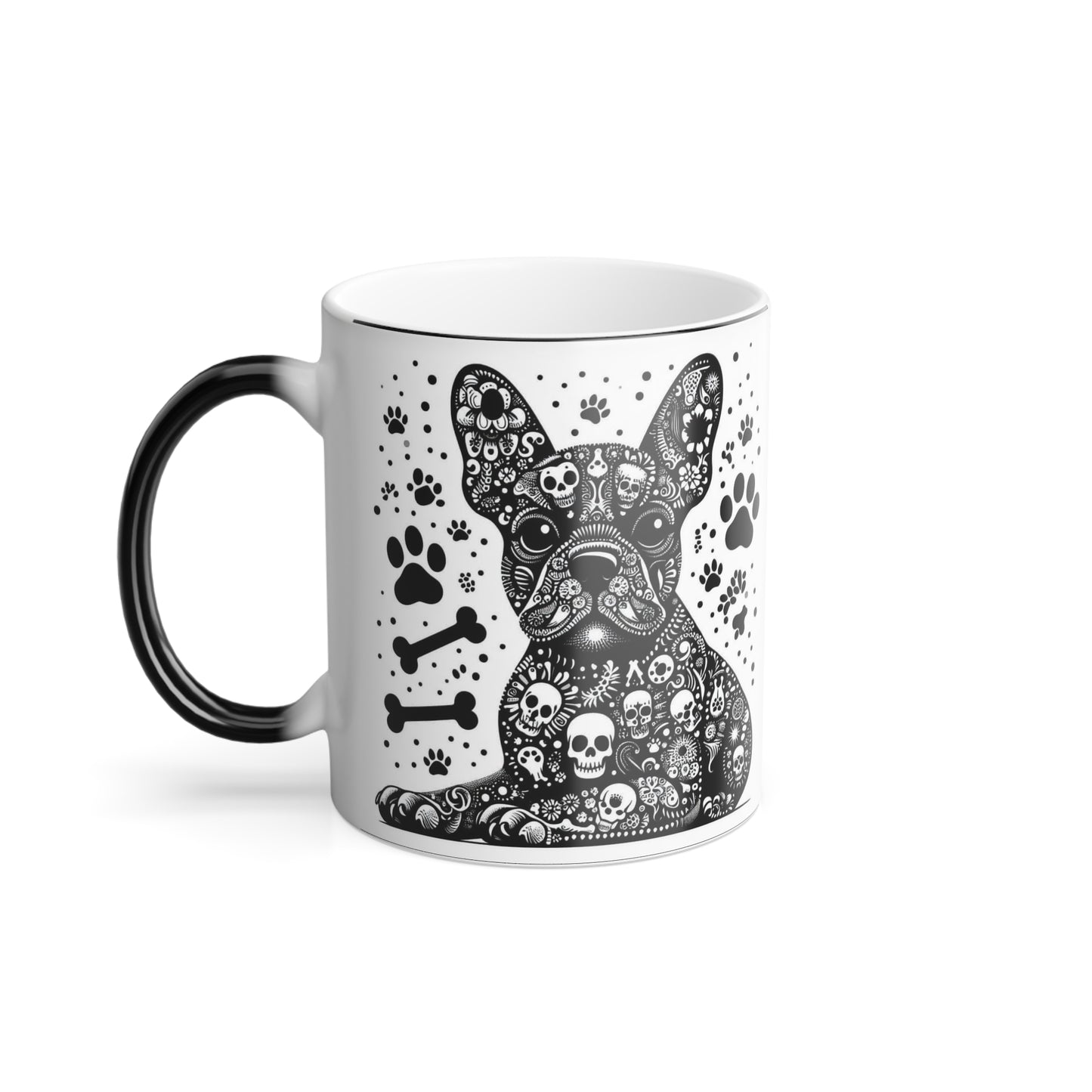 Frenchie Color Morphing Mug, 11oz