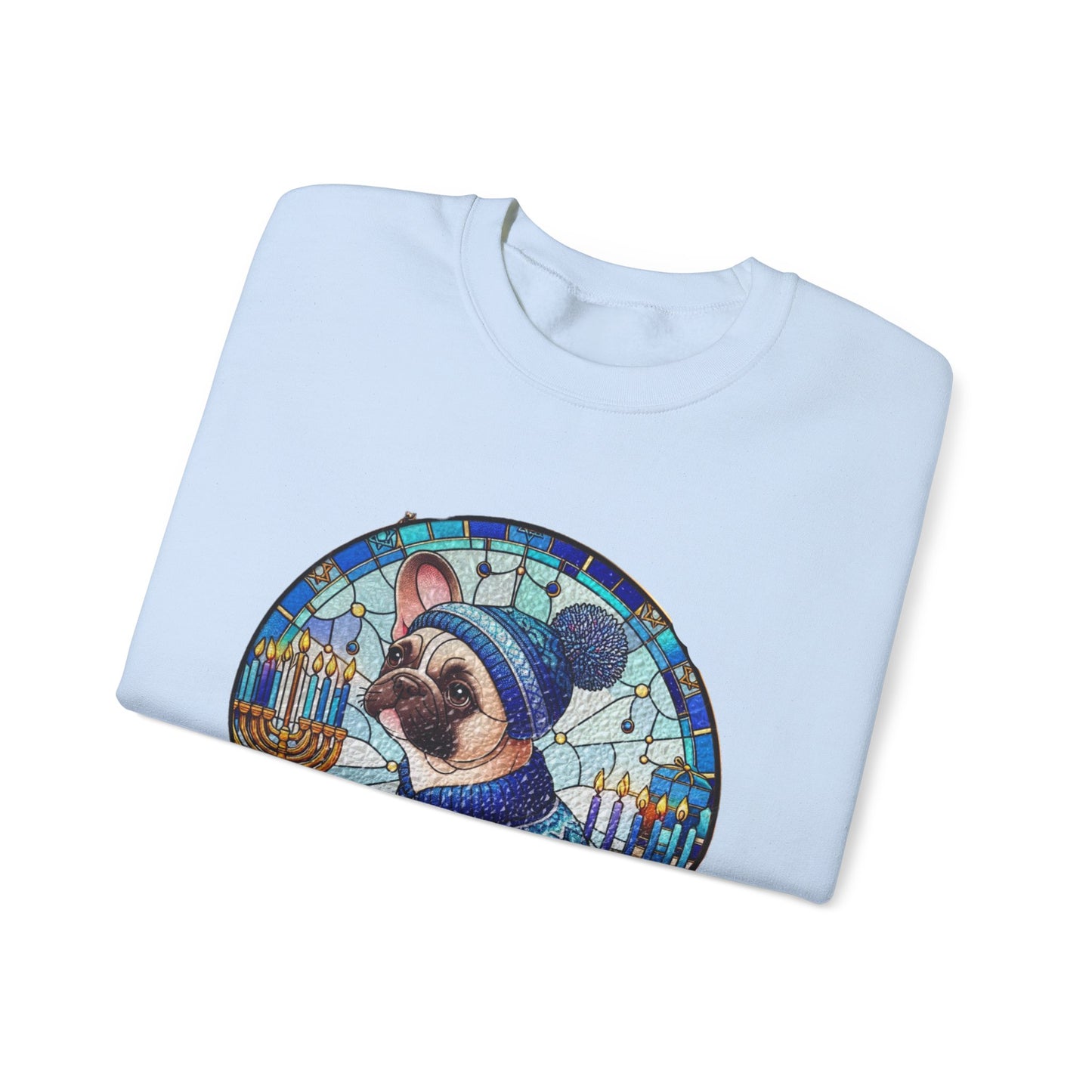 Stained Glass Hanukkah Unisex Heavy Blend™ Crewneck Sweatshirt