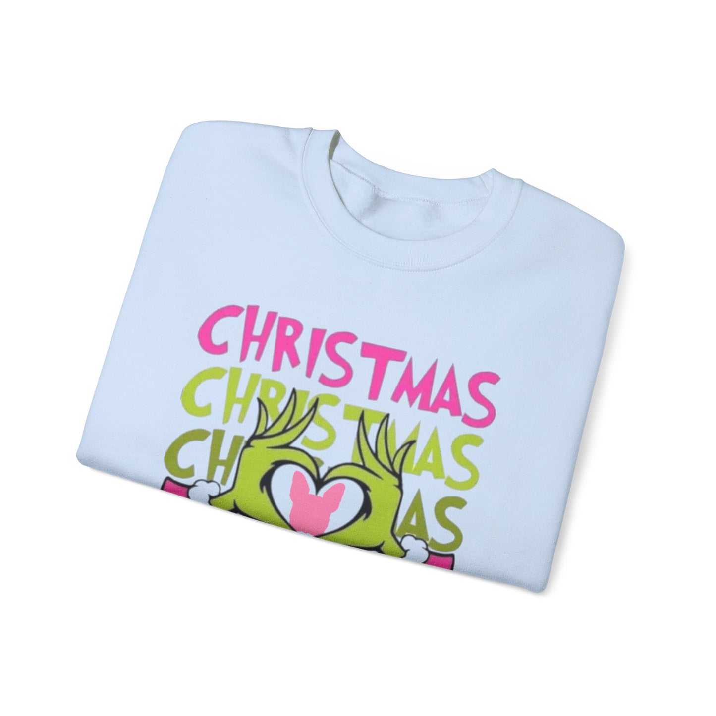 Frenchie Grinch Sweatshirt Silhouette Design