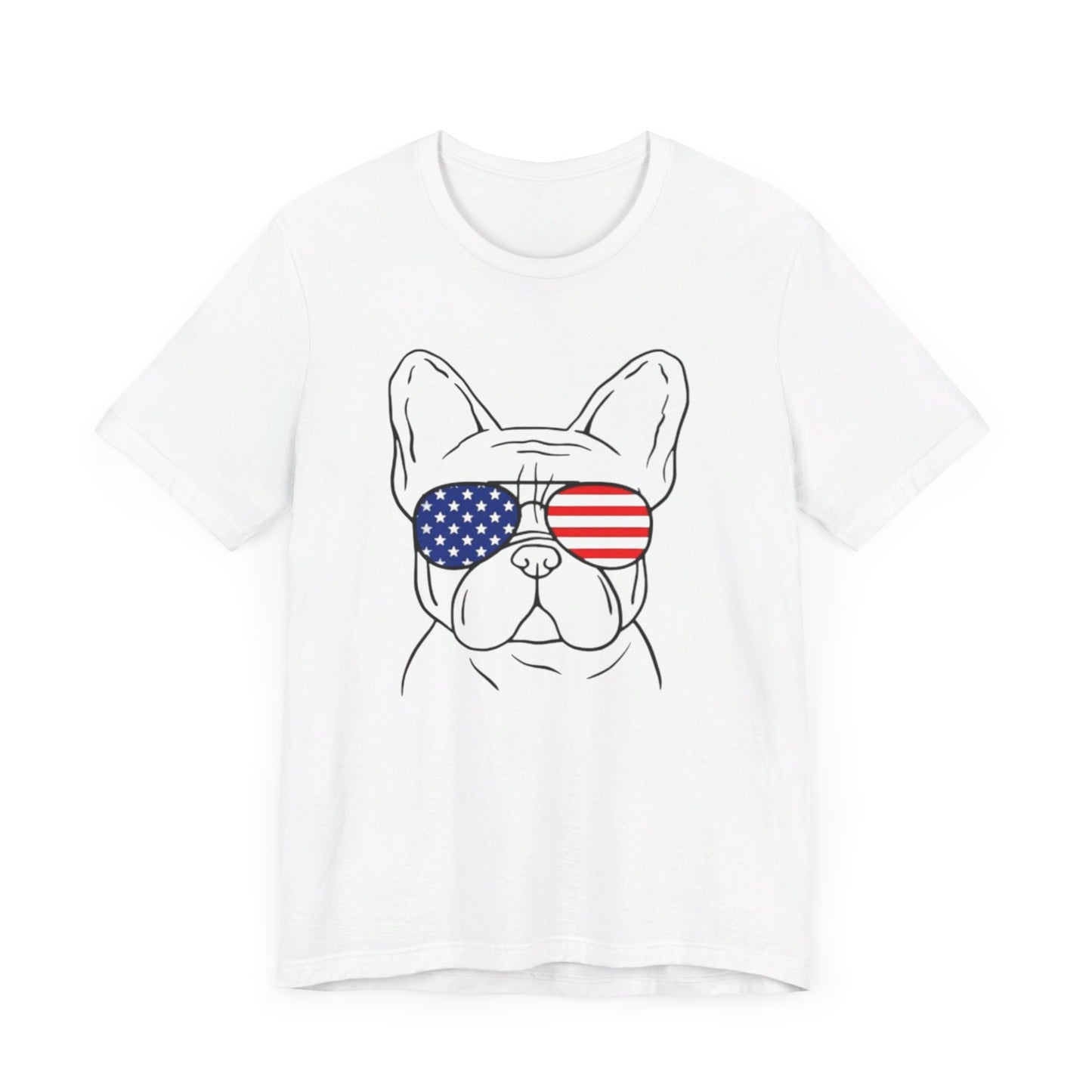 Patriotic Frenchie Unisex Jersey Short Sleeve Tee