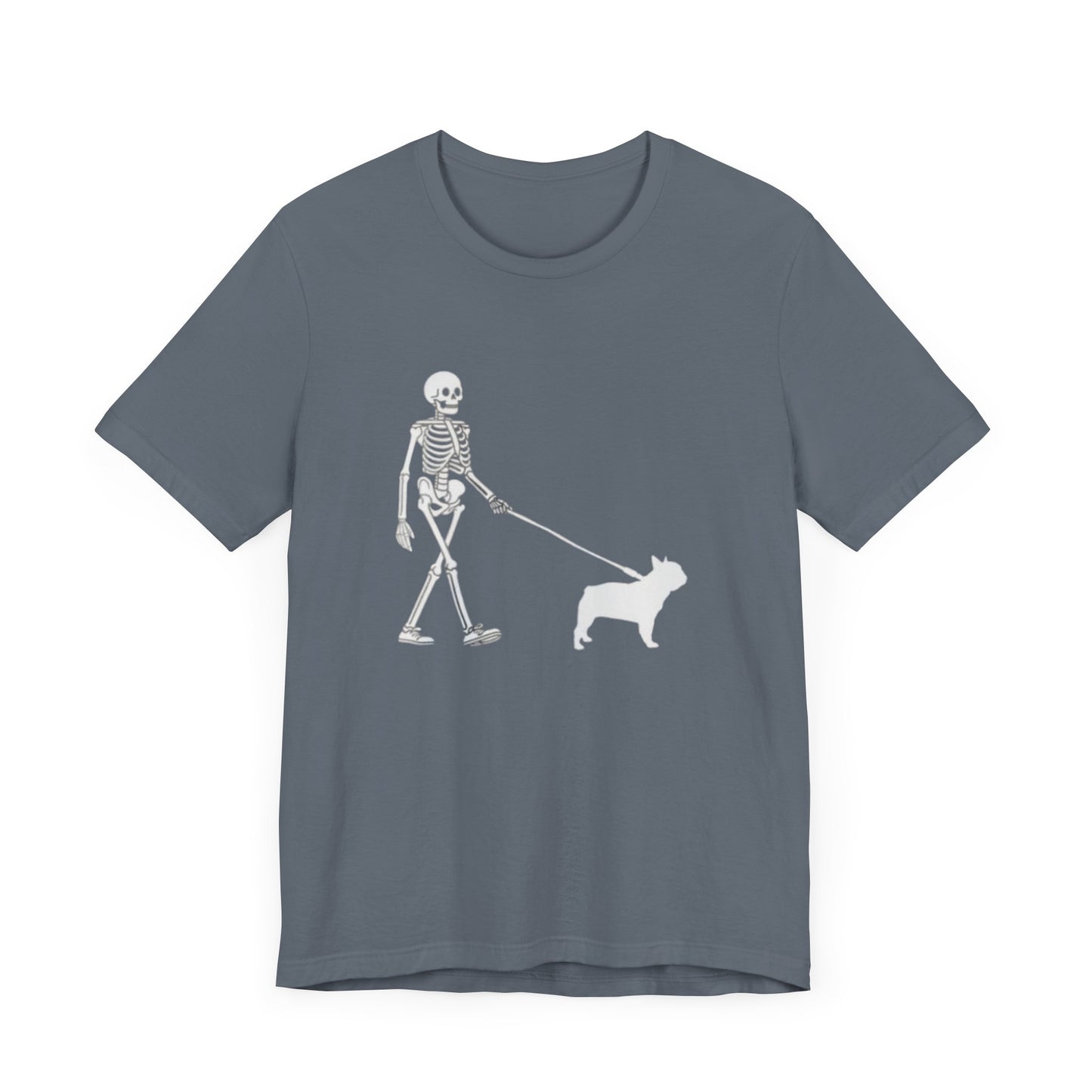 Skeleton Frenchie Unisex Jersey Short Sleeve Tee