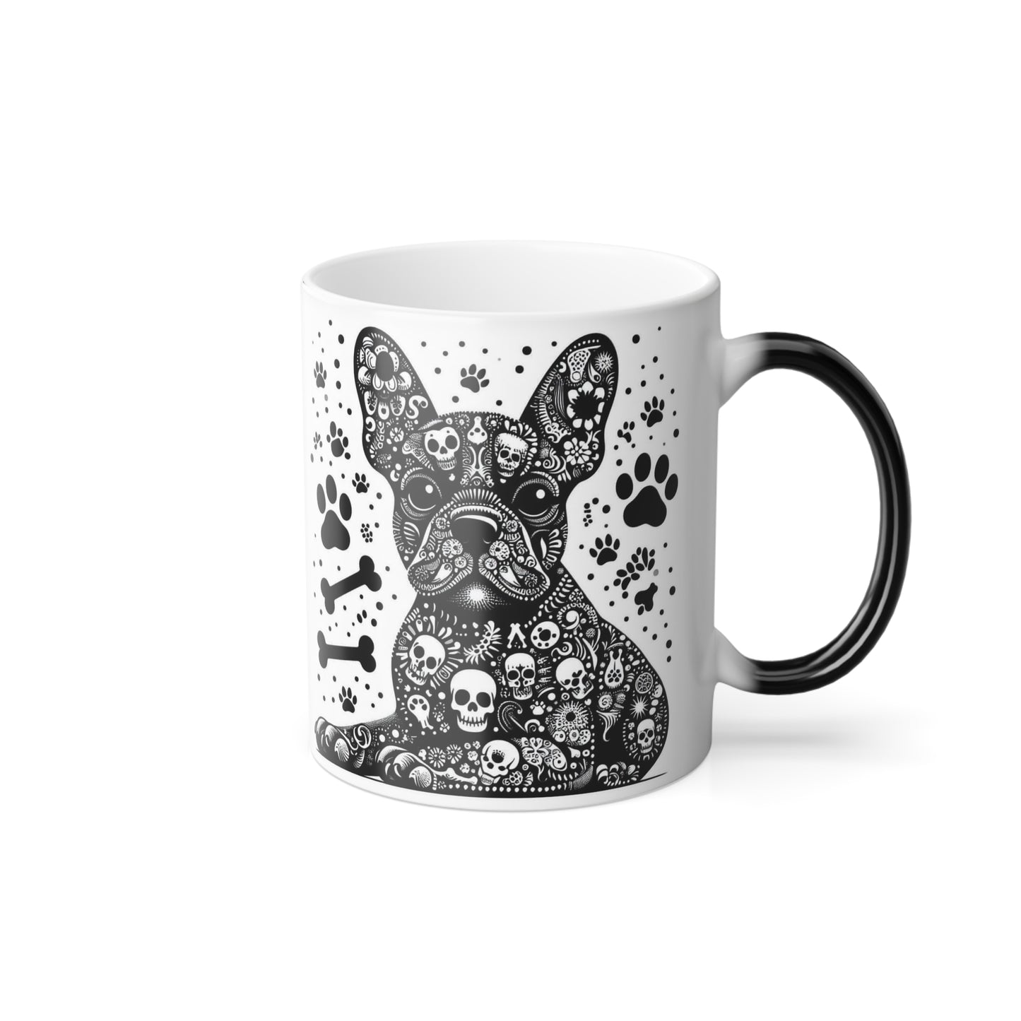 Frenchie Color Morphing Mug, 11oz