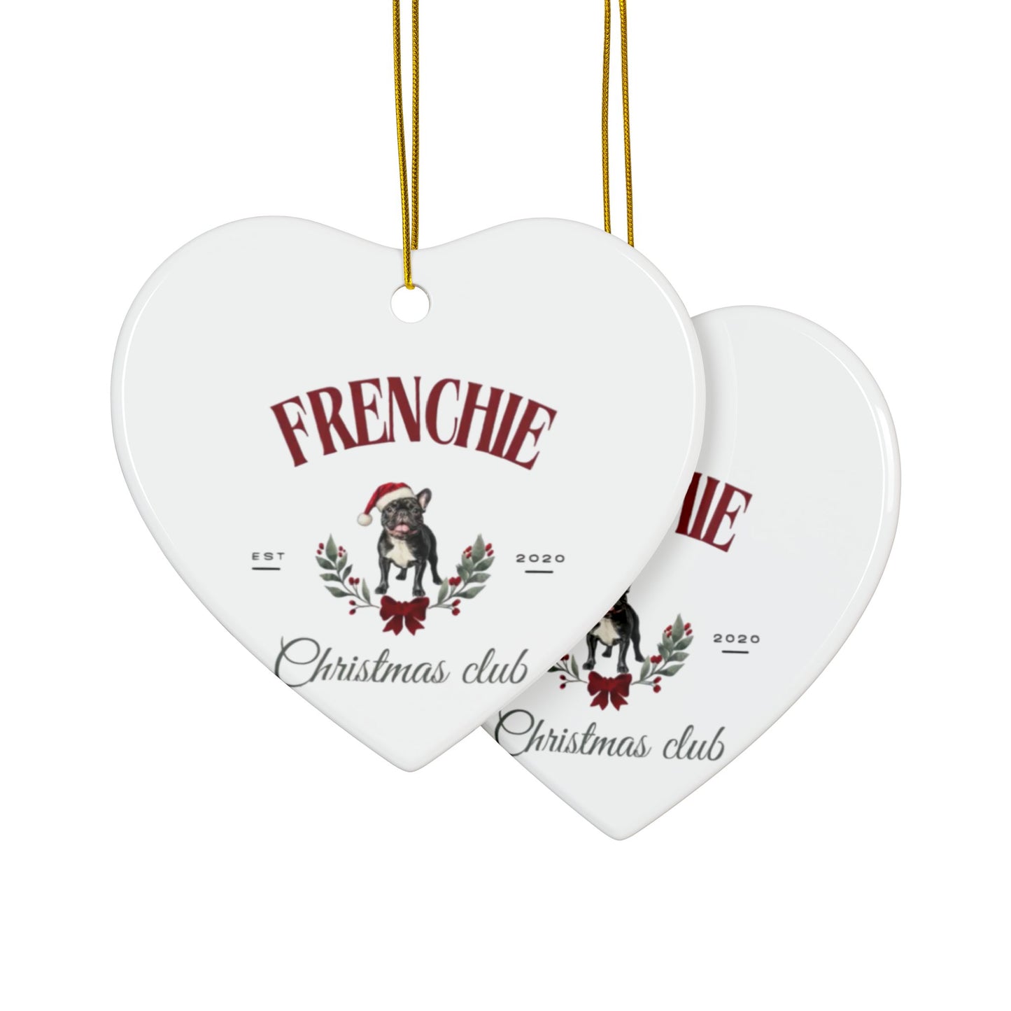 Ceramic Ornaments, 2-Side Print, (1pc, 3pcs, 5pcs, 10pcs)