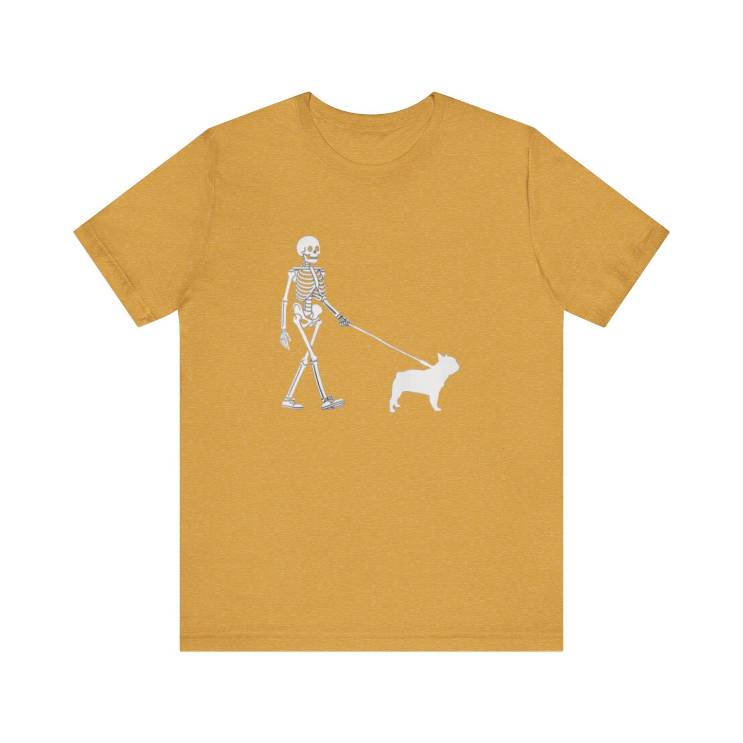 Skeleton Frenchie Unisex Jersey Short Sleeve Tee