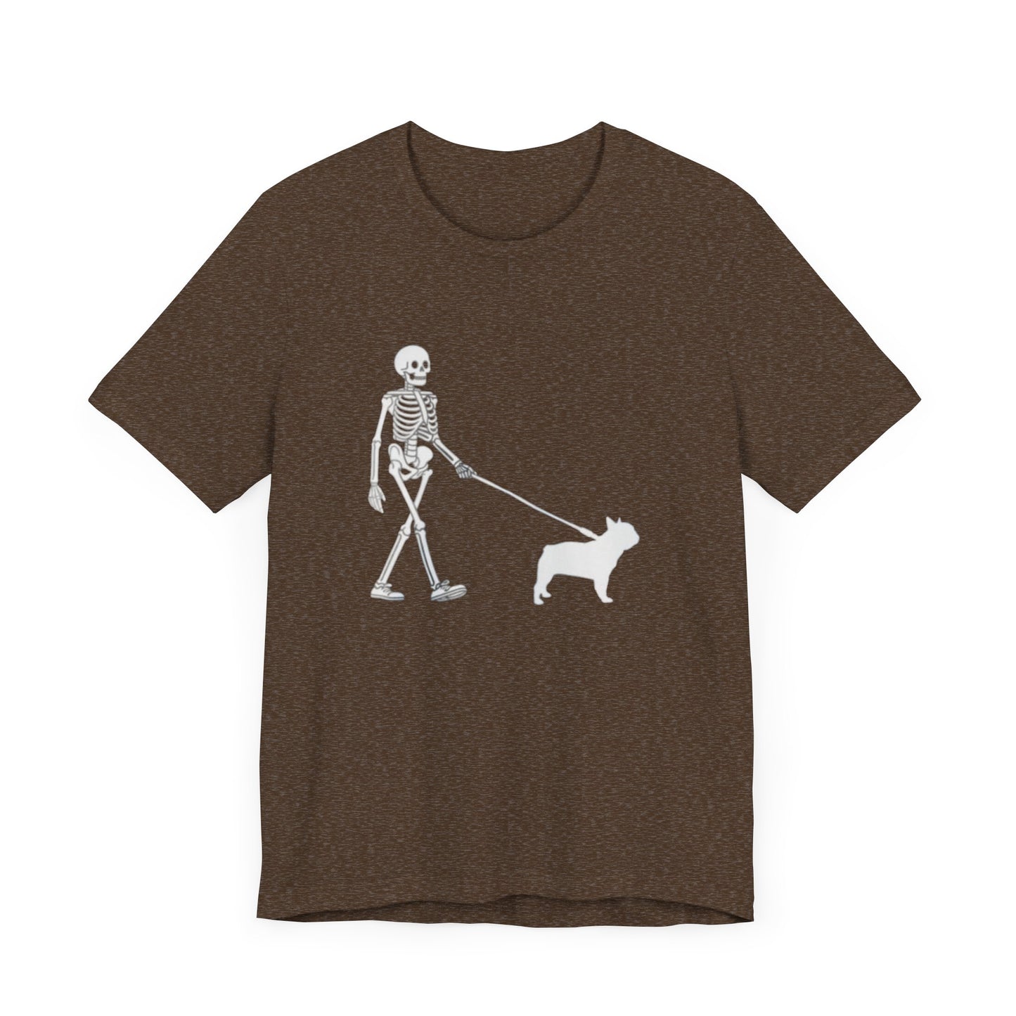 Skeleton Frenchie Unisex Jersey Short Sleeve Tee