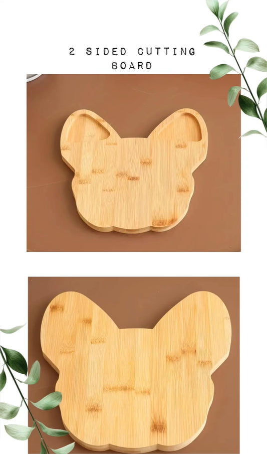 Frenchie 2 Sided Cutting Board