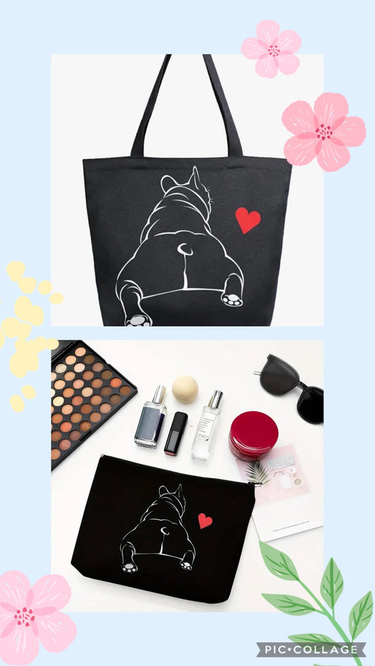 Frenchie Tote Set