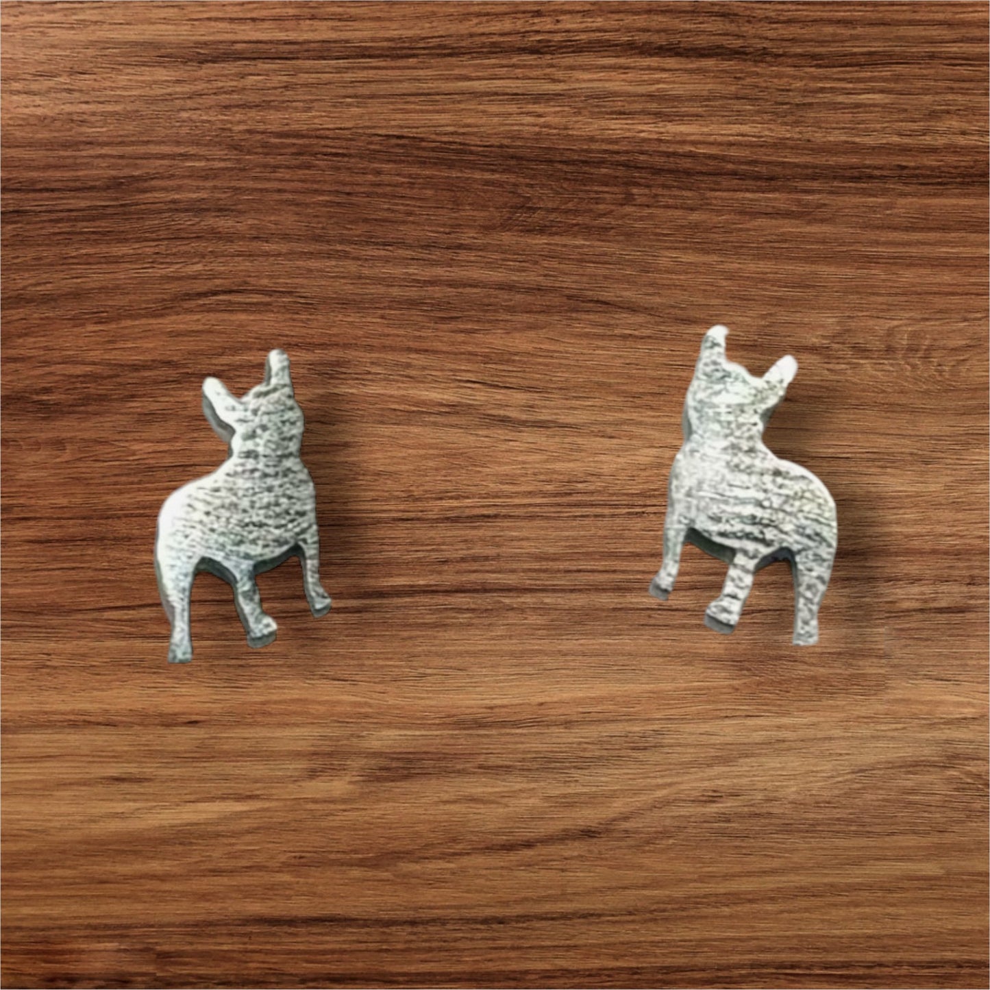 Frenchie Silhouette Studs