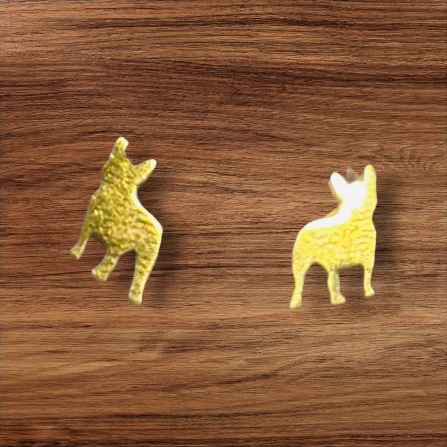 Frenchie Silhouette Studs