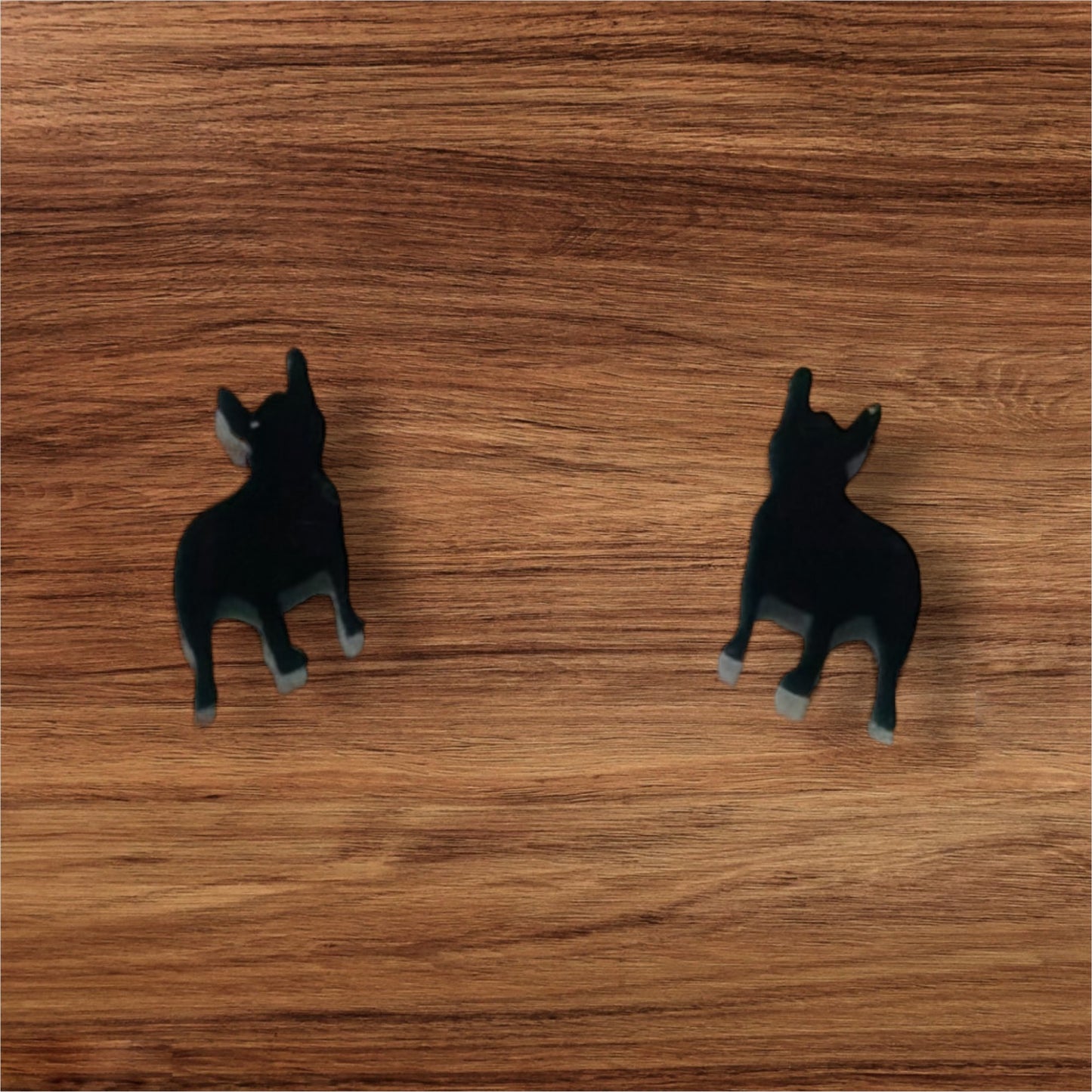 Frenchie Silhouette Studs