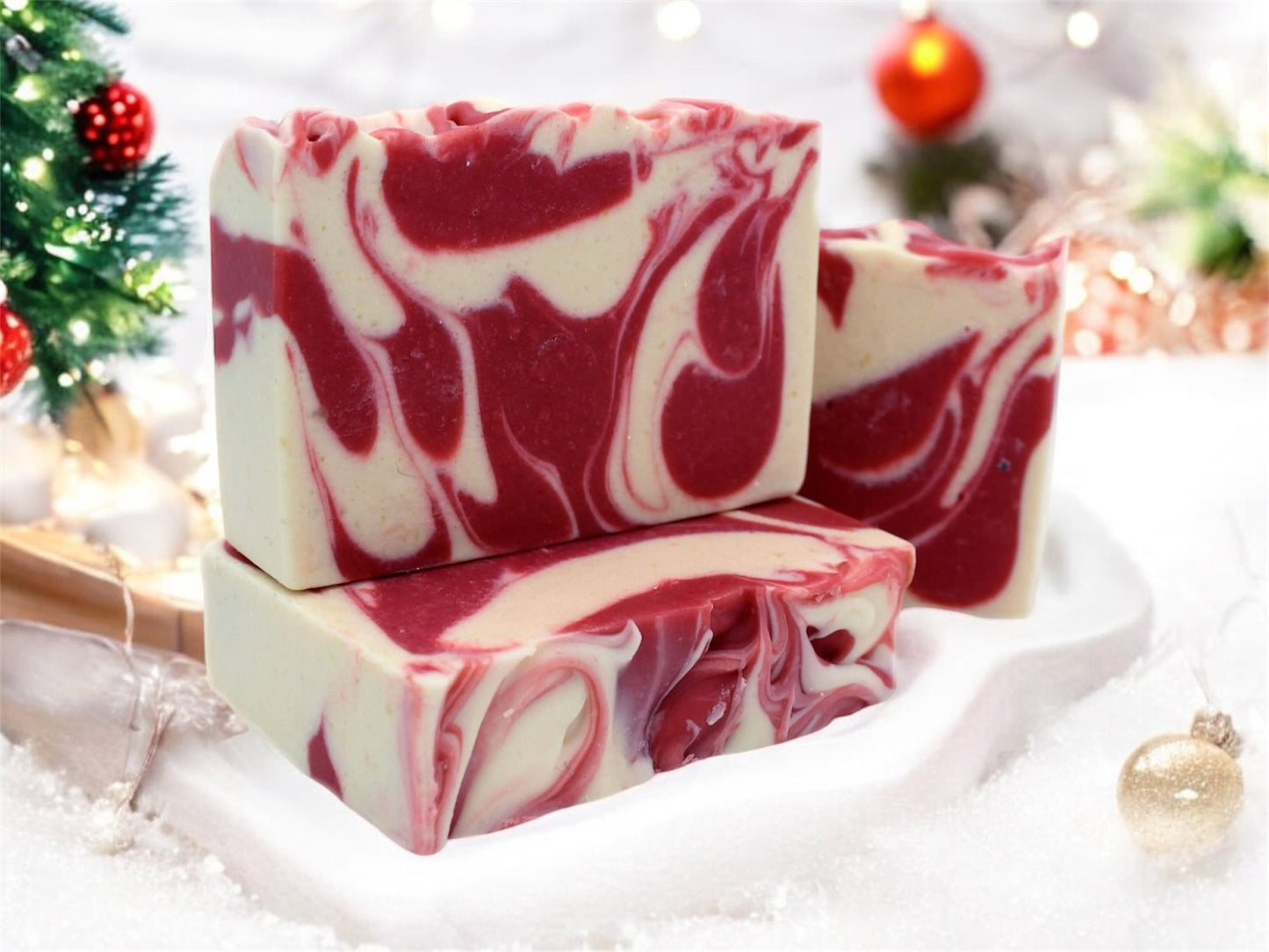 Peppermint Twist Goat Milk Soap: