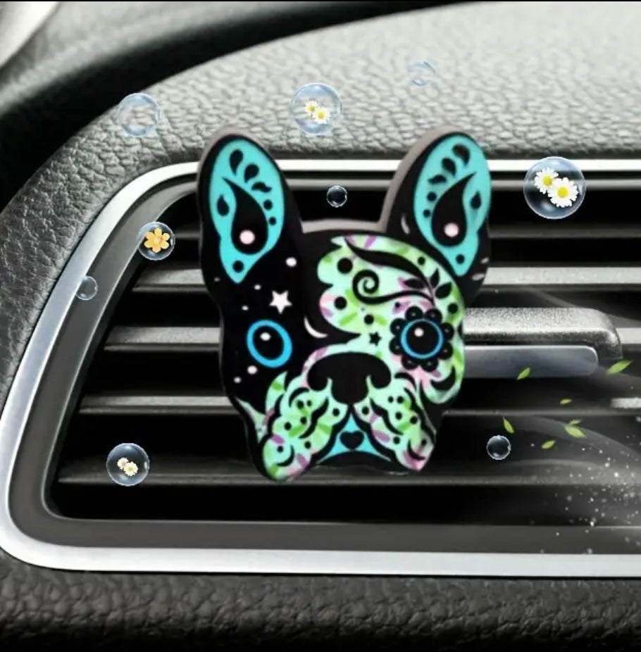 Frenchie Vent Clip Car Freshener